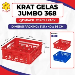 Jumbo Glass Crates 368