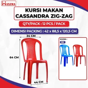 Kursi Makan Cassandra Zigzag
