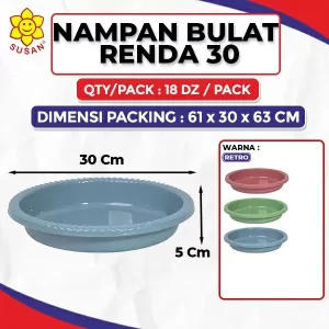 Nampan Bulat Renda 30
