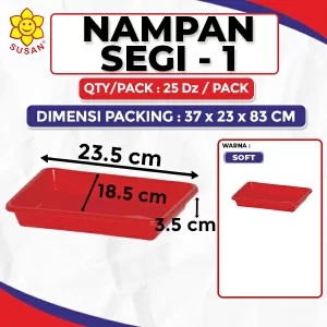 nampan plastik persegi panjang