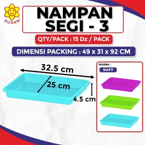nampan plastik segi