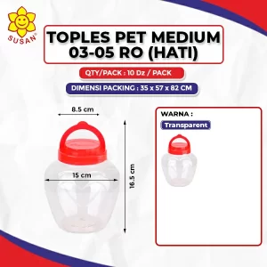 Toples PET Medium 03-05 (HATI)