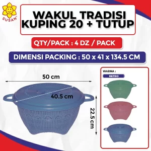 Tradition Handle Rice Container 20 + Cover