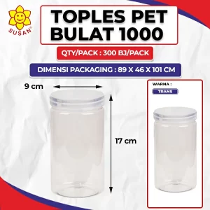 Toples PET Bulat 1000