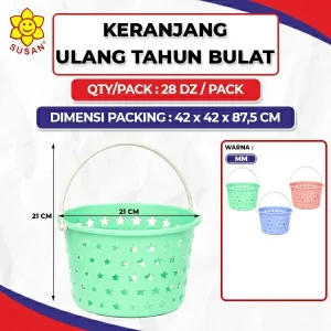 Round Birthday Basket