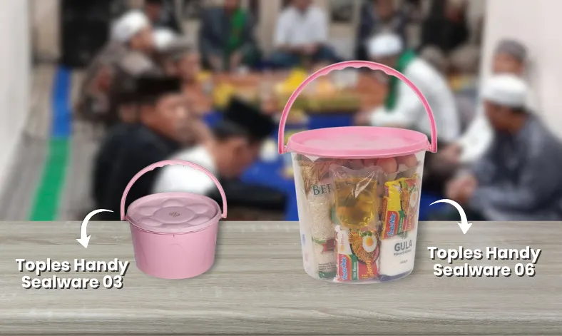 toples wadah berkat hajatan
